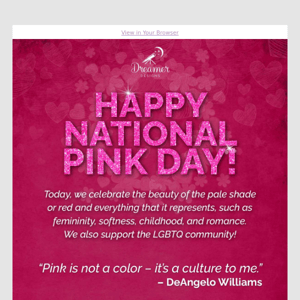 National Pink Day Savings at Dreamer Designs! 🎀