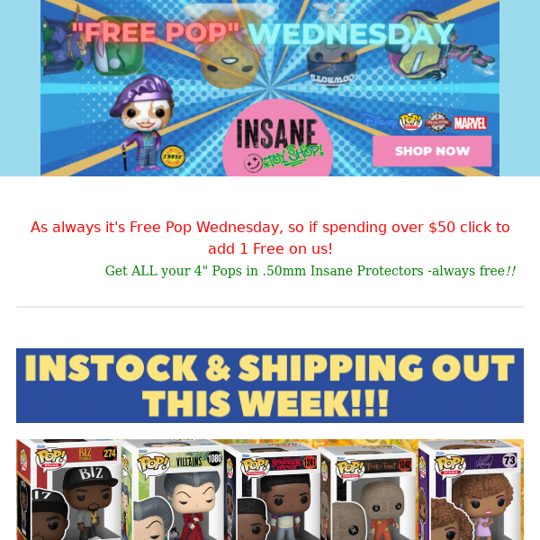 🏈🏈Free Pop Wed + Now Shipping + over 1700 pops in stock!🏈🏈