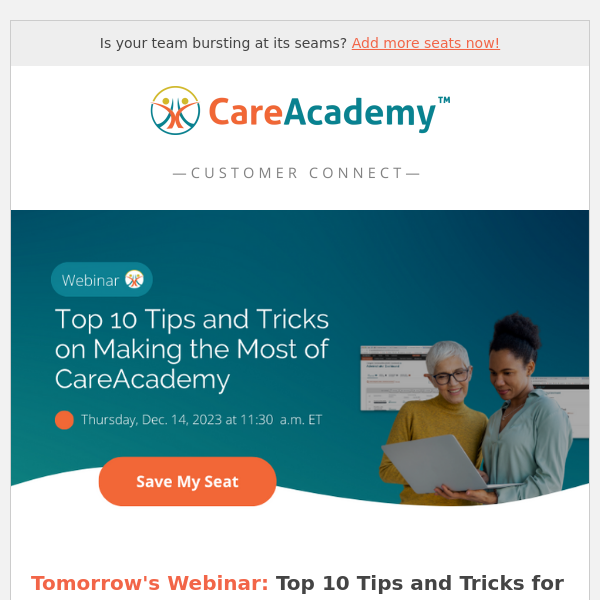 Your December CareAcademy Updates ❄️🌟: Learn How to Make the Most of CareAcademy, 3 Steps to Building a Formal Training Program, LTSS Insights, and More!