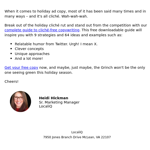 64 Ideas to Skip the clichés in your Holiday Copywriting