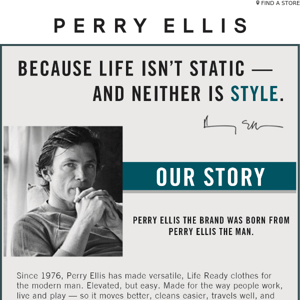 Discover the legacy of Perry Ellis