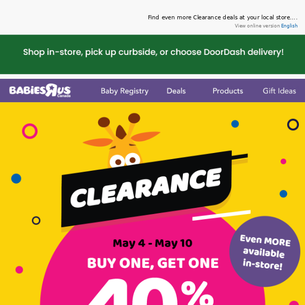 Buy one, get one 40% OFF: ALL CLEARANCE!🤯