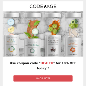 Your 10% OFF coupon is ready!