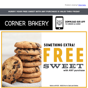 Visit Corner Bakery for a SWEET Summer