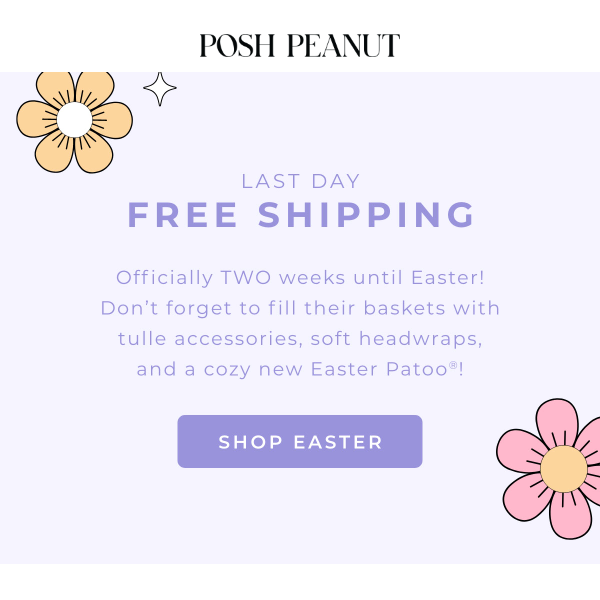 Last Day FREE Shipping For Easter ⏰