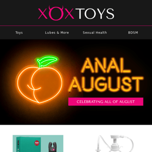 🍑Celebrate Anal August with New Toys!🍑