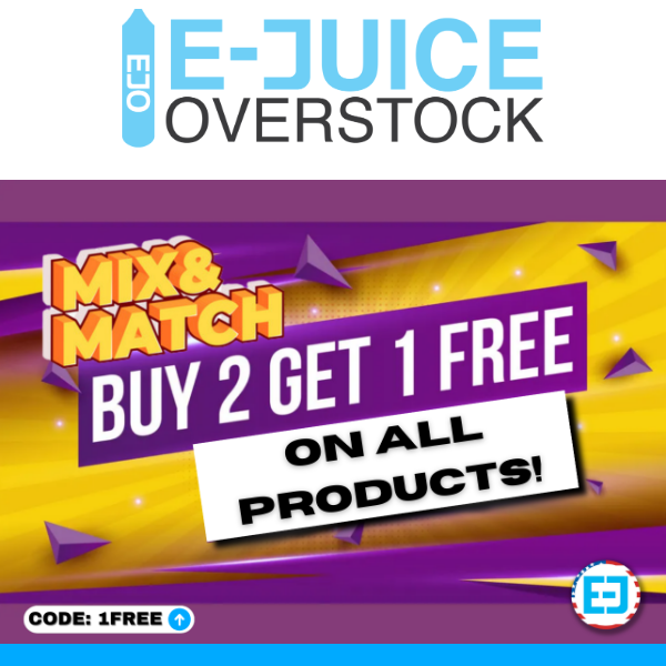 E Juice Overstock - Latest Emails, Sales & Deals