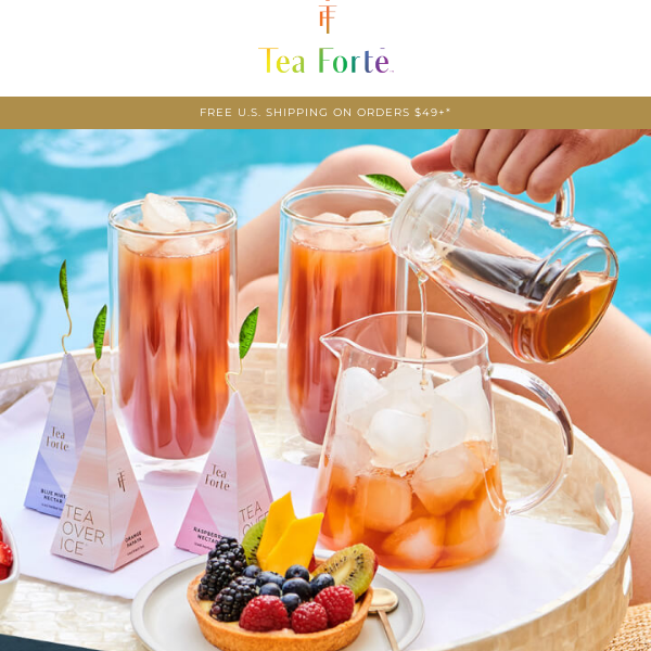 Tea Over Ice Pitcher Set, Best Iced Tea Sets, Tea Forte