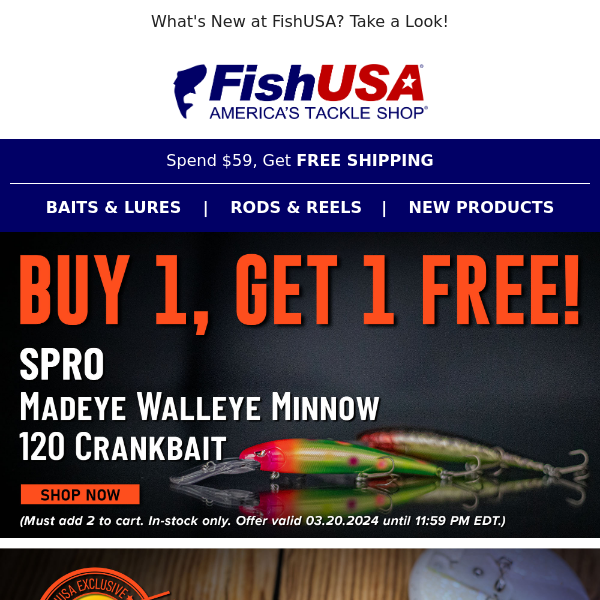 Buy 1, Get 1 FREE SPRO Madeye Walleye Minnow 120 Crankbaits Ends Soon!