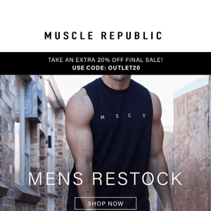 MENS: RESTOCK ALERT!