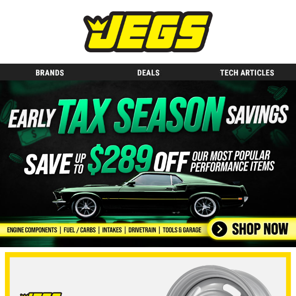 Wheel Deals Wednesday At JEGS!