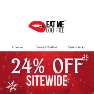 24% OFF Sitewide Sale 😯🎄 The last of the year 🥳