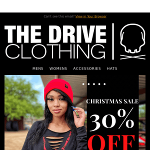 The Drive Clothing: 30% off everything this weekend! 🚙