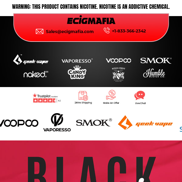 Black Friday Sale | Save 15% off on all Voopoo Prodcuts