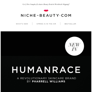 New! Humanrace by Pharrell Williams and Dr. Elena Jones