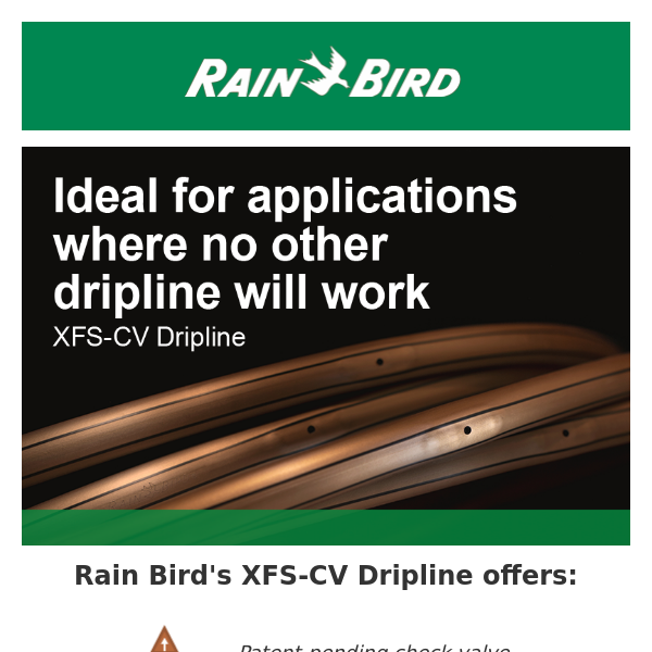 XFS-CV Dripline Works For All Applications