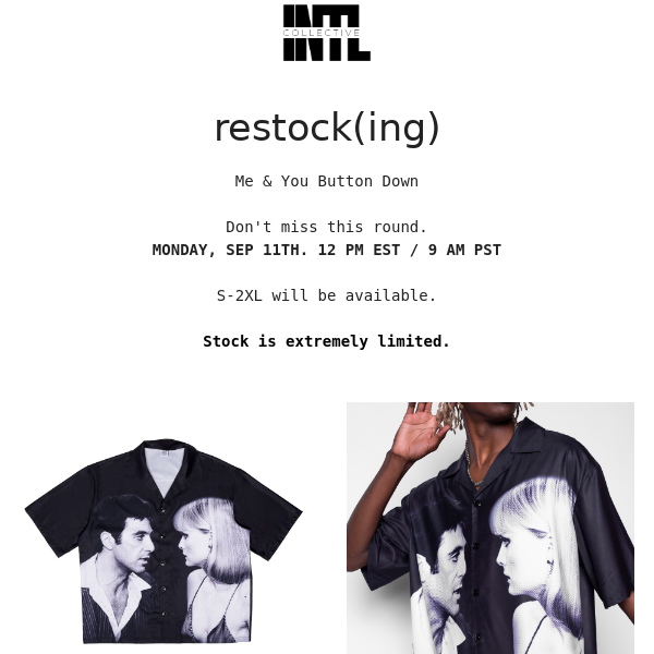 Me & You Button Down Restock.