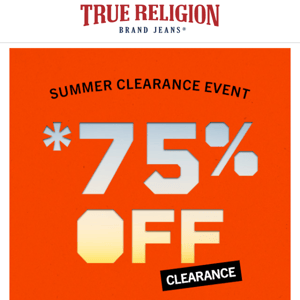 EXTENDED:  *75% OFF ONLINE EXCLUSIVES