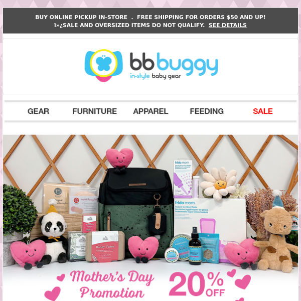 BB Buggy: Mother’s Day Event is ON