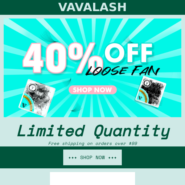 Quick! 40% OFF Loose Fan sale💥