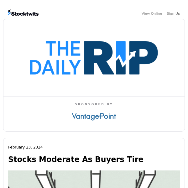 Stocks Moderate As Buyers Tire