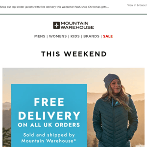 Free Delivery This Weekend Only!
