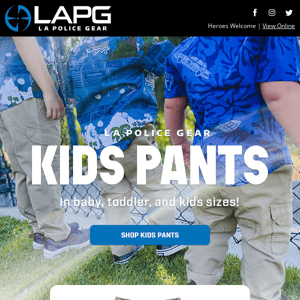 LAPG Kid Pants are a hit!