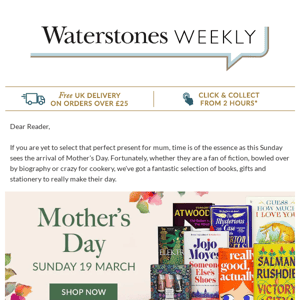 Your Waterstones Weekly