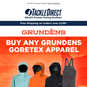 FREE Gift With Any Grundens Goretex Purchase!