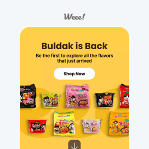 Buldak ramen just arrived back in stock 🔥