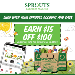 Correction: 💰 Get $15 Off at Sprouts!