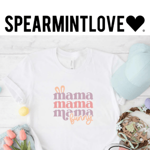 mama bunny and mini bunny graphic tees 🐇