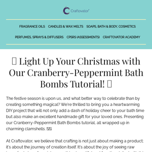 Christmas DIY 🎄Cranberry & Peppermint Bath Bombs