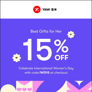 🌟 15% OFF: Give The Perfect Gift to Her!