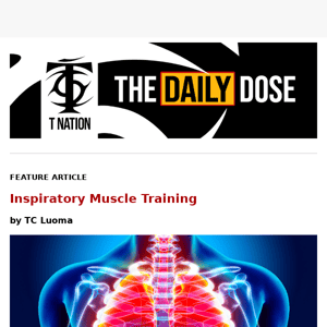 💪 The Daily Dose - Inspiratory Muscle Training