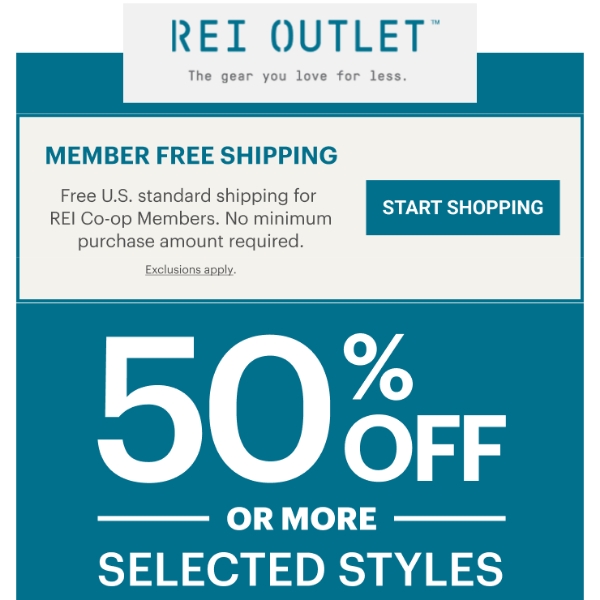Cyber Week Deals—50% Off or More at REI Outlet