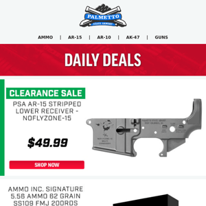 These Weekend Deals Are Ending Soon! | PSA "NOFLYZONE-15" Stripped Lower $49.99