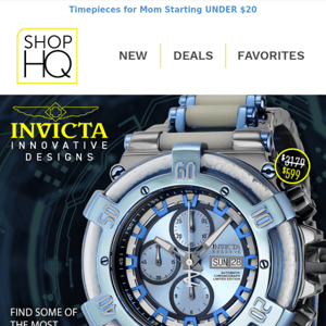 Innovative Invicta Dials Up to 85% OFF