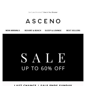 Last chance | Sale up to 60% off