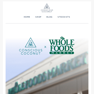 Hey, we're available at Whole Foods near you!