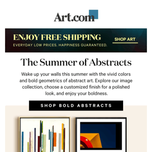 Summer 2022 trend: bold abstracts!