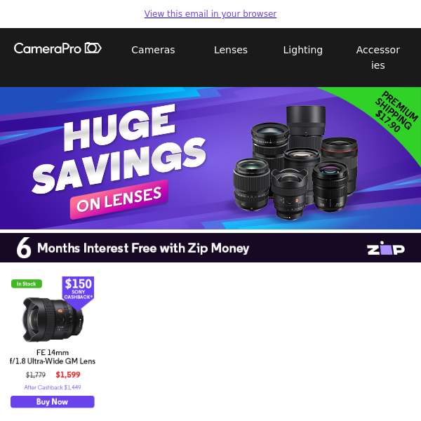 Don't Miss These Huge Savings on Lenses