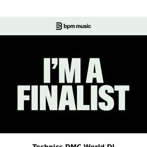 I'm A Finalist 💪