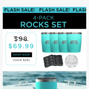 ⚡️ FLASH SALE! Save $28 on the 4-pack Rocks Set