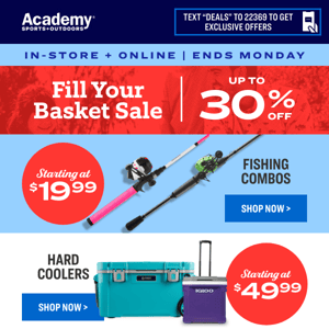 🎣Catch Fishing Combos Starting at $19.99