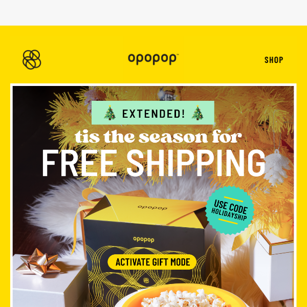 EXTENDED - Free Shipping On Your Order!