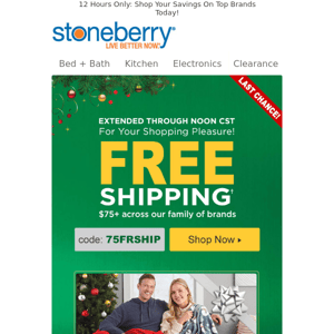 A Spectacular Surprise - More Free Shipping!