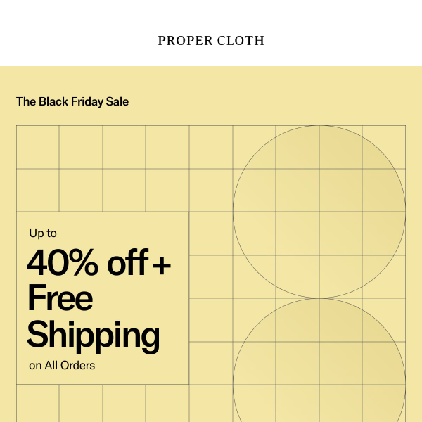 It’s Back: The Black Friday Sale