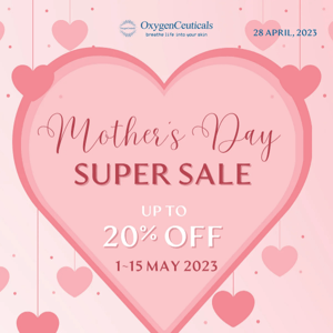 OxygenCeuticals - 💐Mother's Day Sale💐 - Treat your mom to the gift of beautiful skin this Mother's Day with OxygenCeuticals.