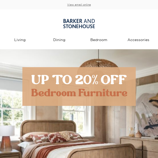 Bedroom Savings – up to 20% off!